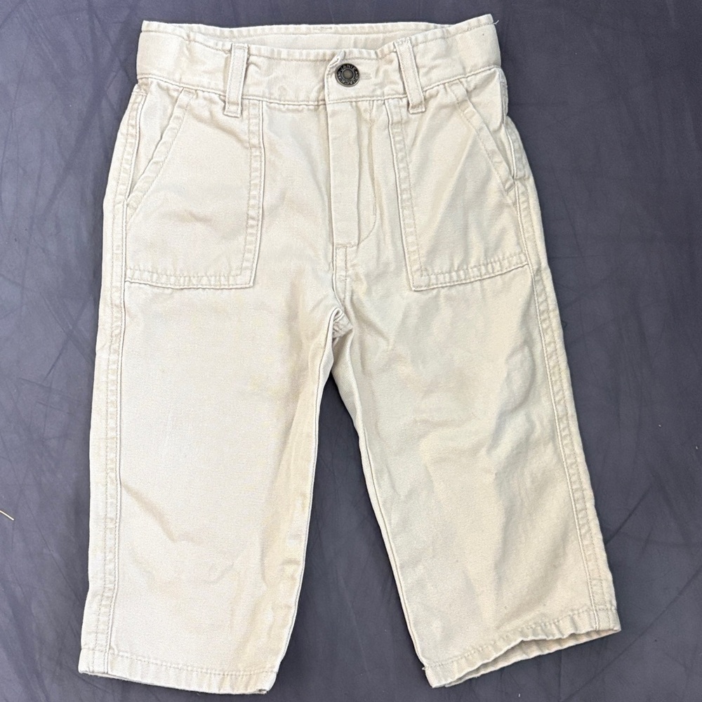Janie and Jack Light Tan Kids Pants